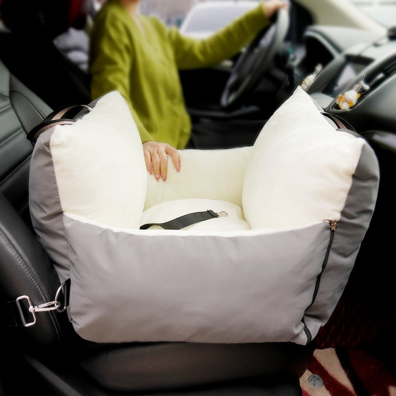 Waterproof dog car seat bed assembled