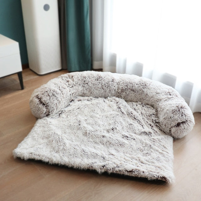 Plush Dog Bed with Removable and Machine Washable Cover