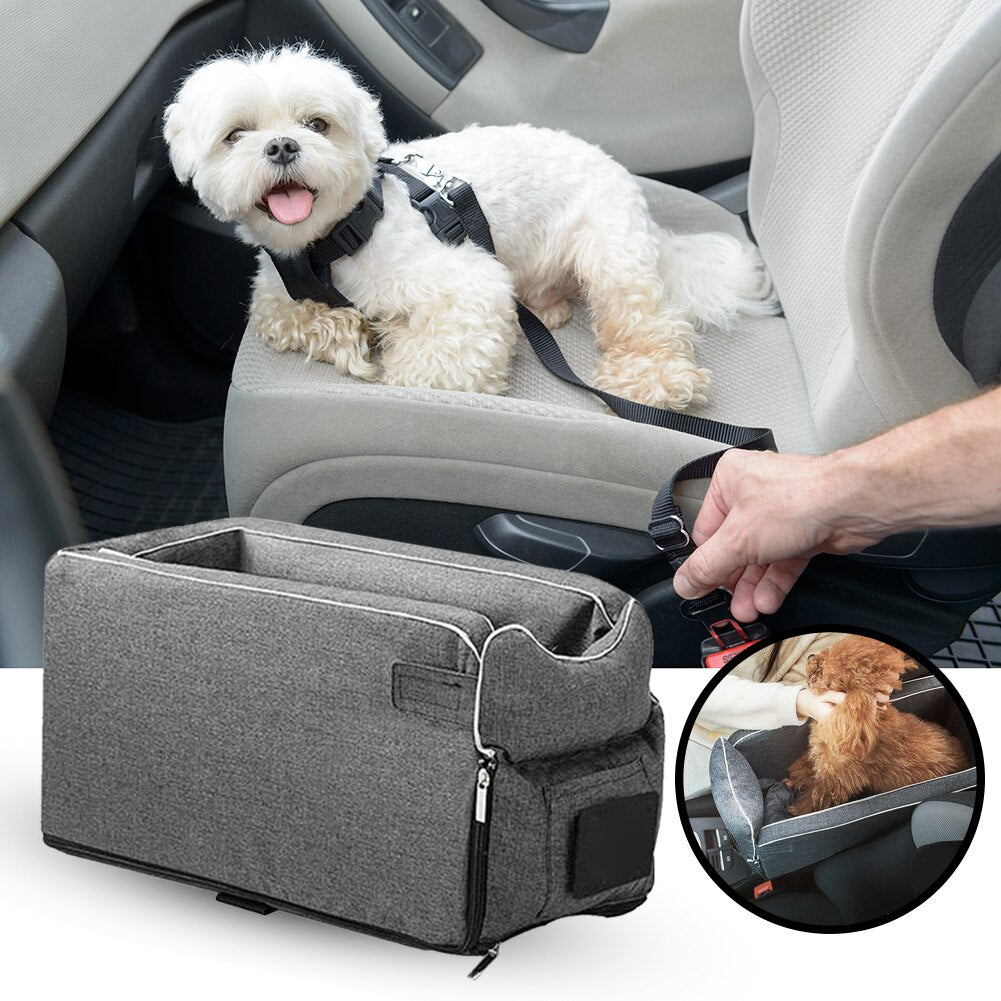 Car Center Armrest Console Booster Seat fo Dogs