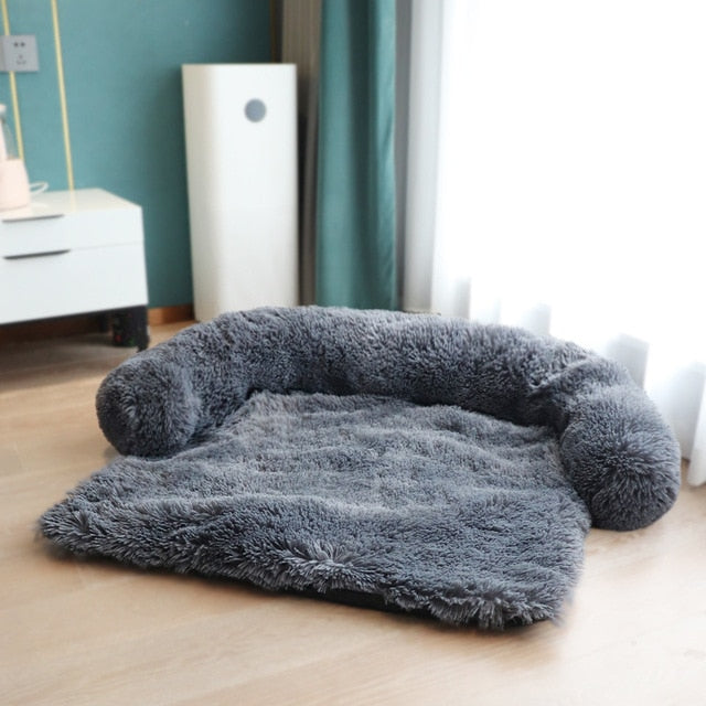 Plush Dog Bed with Removable and Machine Washable Cover